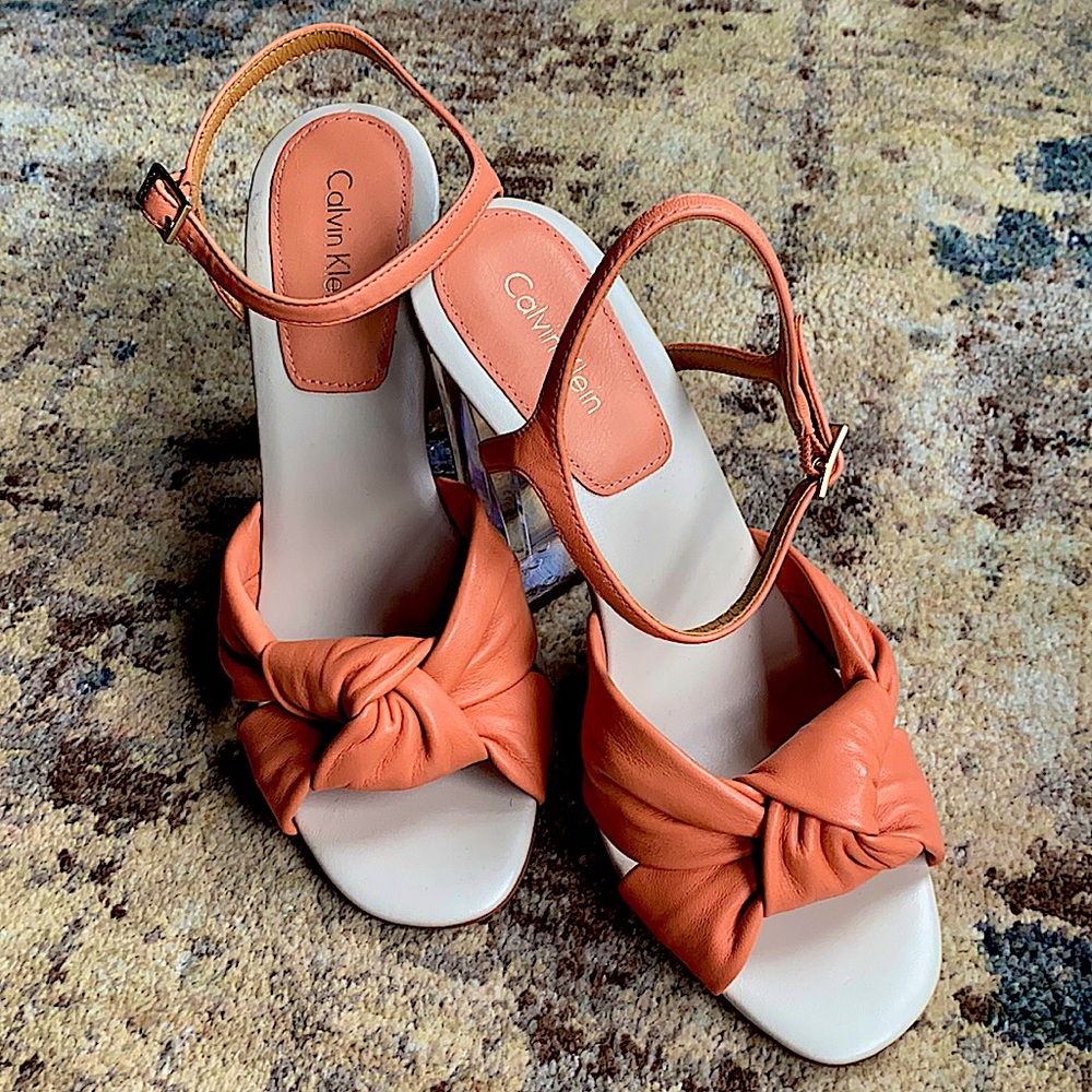 Calvin Klein coral sandals